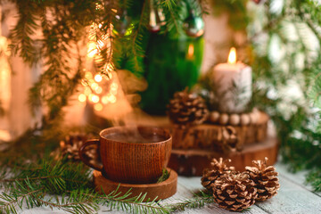 christmas drink background