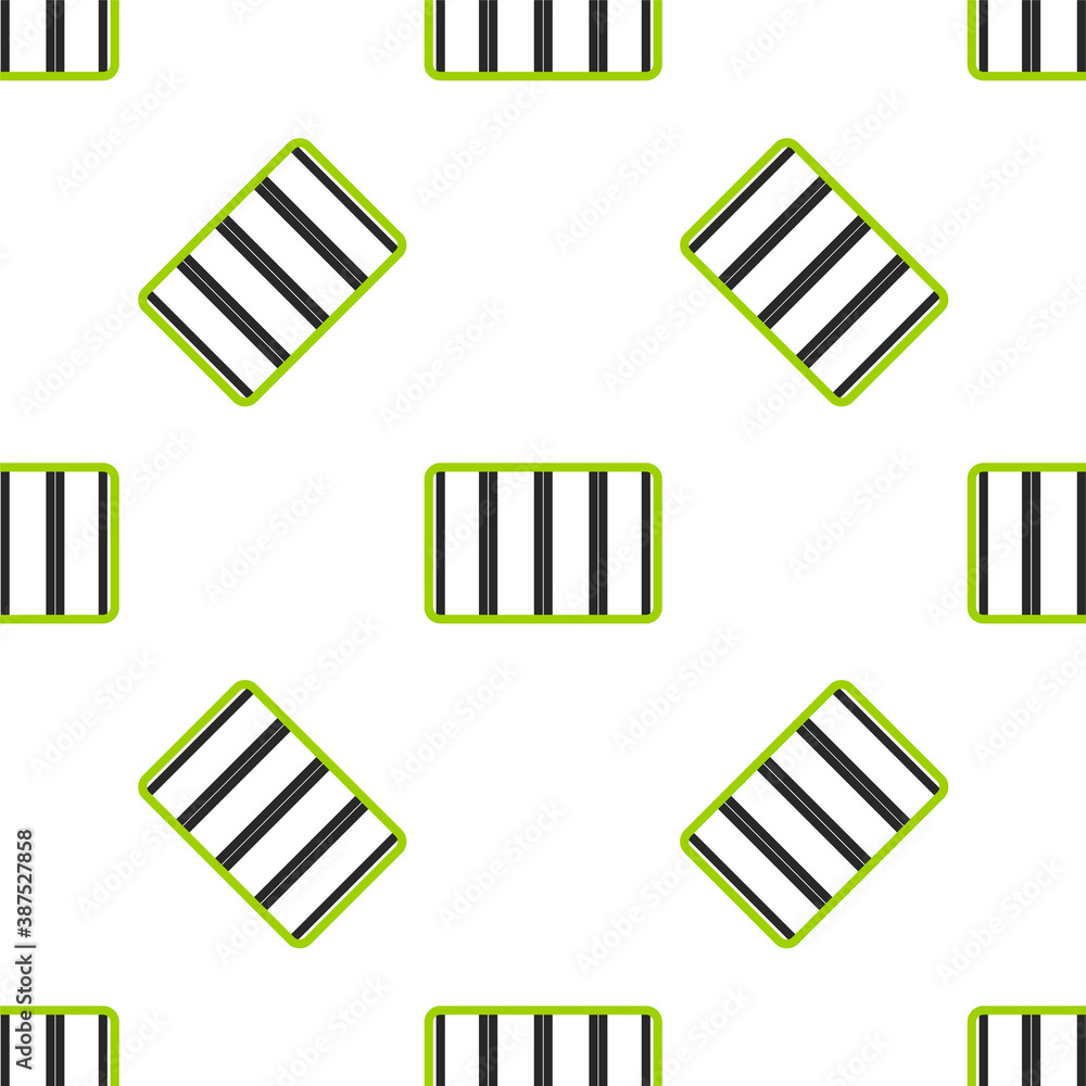 Poster line color palette guide icon isolated seamless pattern on white background. modular grid. vector.