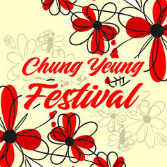 Obraz premium Chung Yeung Festival Design Vector