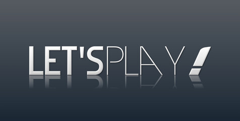 Let's play con sfondo colorato