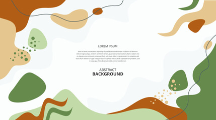 Abstract flat nature fluid shapes background.
