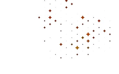Light Orange vector layout with bright stars.