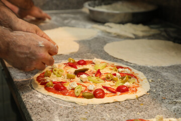 pizza, essen, cheese, tomate, italiener, mahl, baked, abendessen, mozzarella, salami, brotzeit,...