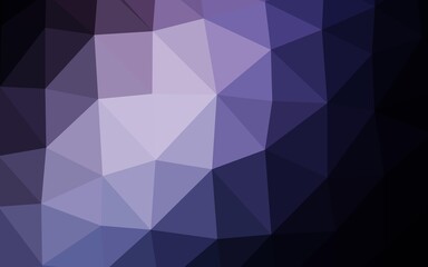 Dark Pink, Blue vector polygon abstract background.