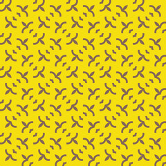 Vector seamless pattern texture background with geometric shapes, colored in yellow, brown colors.