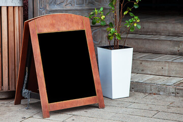  board for the menu at the cafe, copy space