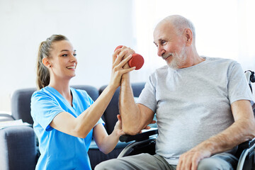 nurse doctor senior care exercise physical therapy ecercising help assistence retirement home ...