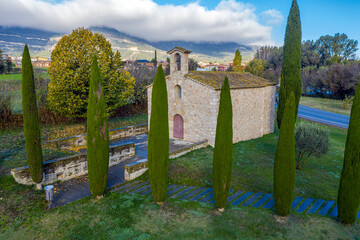 Romanesque church of sant antoni de codines centelles SXIII Spain