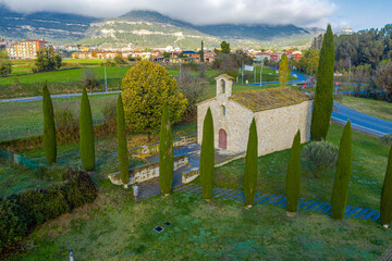 Romanesque church of sant antoni de codines centelles SXIII Spain