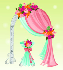 Decoration for the wedding ceremony