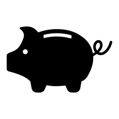 Piggy bank icon. Money saving symbol