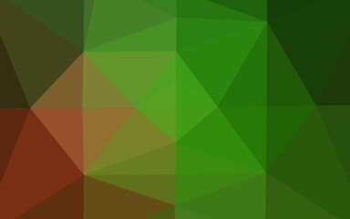 Obraz na płótnie Canvas Light Green, Red vector polygon abstract background.