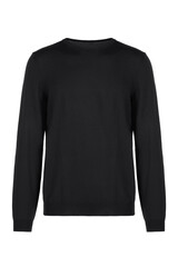 Black sweater. Front view