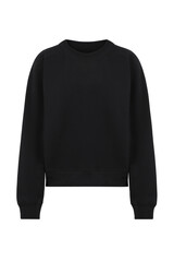 Black sweatshirt. Front view