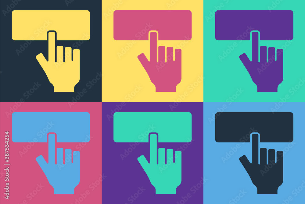 Poster pop art computer keyboard icon isolated on color background. pc component sign. vector.