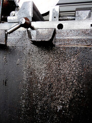 金属工作機械と鉄粉