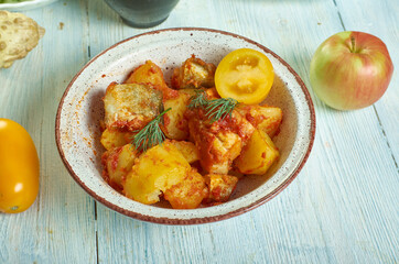 Italian  Baccala con patate