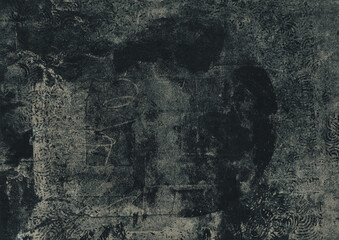 Abstract dark gray background with grunge texture.