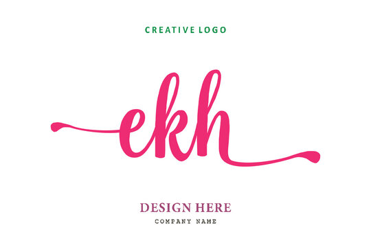 EKH lettering logo is simple, easy to understand and authoritativePrint
