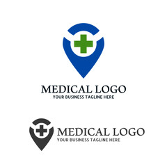 Medical health-care logo design template. Health Care Vector Logo Template. Medical pharmacy logo design.