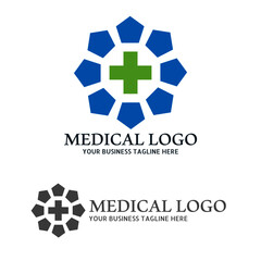 Medical health-care logo design template. Health Care Vector Logo Template. Medical pharmacy logo design.