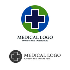 Medical health-care logo design template. Health Care Vector Logo Template. Medical pharmacy logo design.