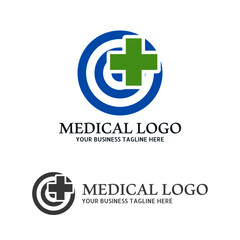 Medical health-care logo design template. Health Care Vector Logo Template. Medical pharmacy logo design.