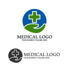 Obraz premium Medical health-care logo design template. Health Care Vector Logo Template. Medical pharmacy logo design.