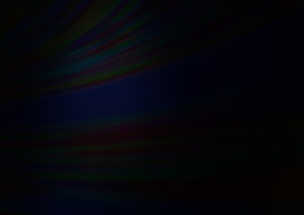 Dark Black vector blurred and colored background.
