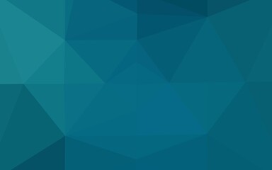 Dark BLUE vector polygonal pattern.