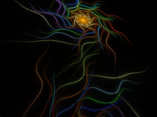 Imaginatory fractal background Image