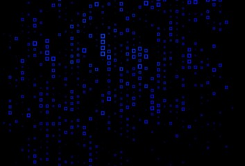 Dark BLUE vector pattern in square style.