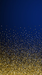 Gold triangles glitter luxury sparkling confetti. 