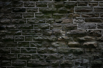 Uneven Old Stone Wall Background