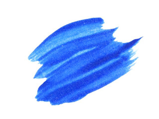 blue leaf isolated on white
