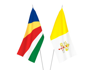 Seychelles and Vatican flags