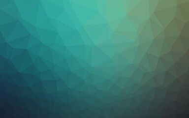 Light Blue, Green vector shining triangular background.