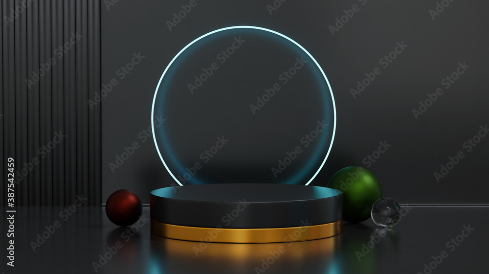 Poster concept of product display platform.
