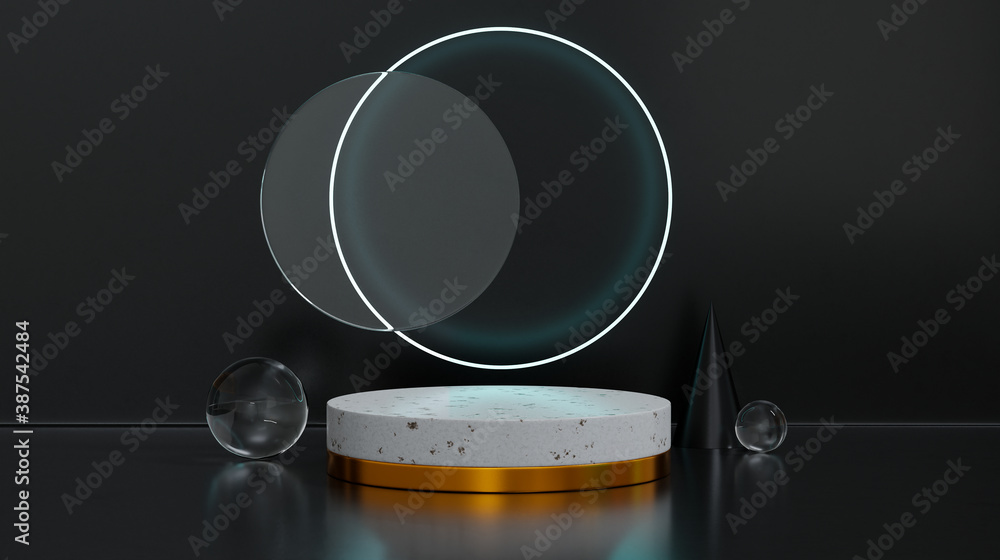 Poster concept of product display platform.