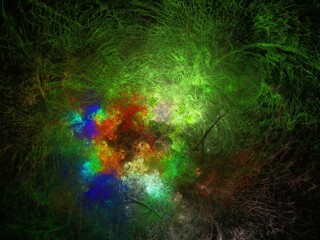 Imaginatory fractal background Image