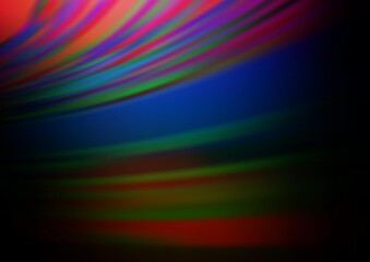 Dark Multicolor, Rainbow vector blurred bright background.