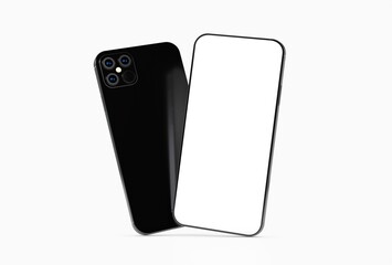 digital smartphone device mobile phone 3d isolated