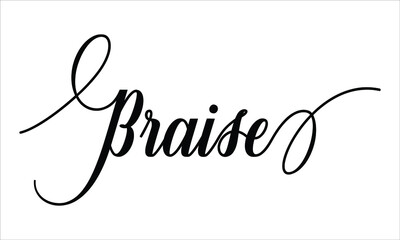 Braise Script Typography Cursive Calligraphy Black text lettering Cursive and phrases isolated on the White background for titles, words and sayings