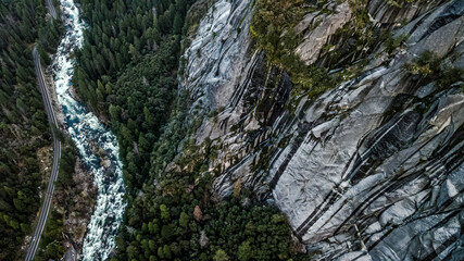 yosemite national park textures of stone