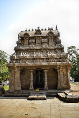 south Indian Tamil temple front view in Mahabalipuram