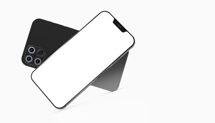 digital smartphone device mobile phone 3d isolated