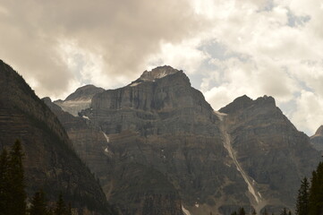 Hiking, climbing and camping on the Mount Assiniboine mountain in the Rockies between Alberta and British Columbia in Canada