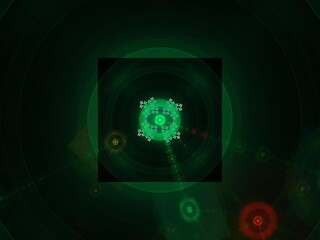 Imaginatory fractal background Image