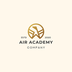 Eagle Air Academy Logo Icon Template Design