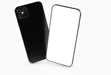 a digital smartphone device mobile phone 3d isolated